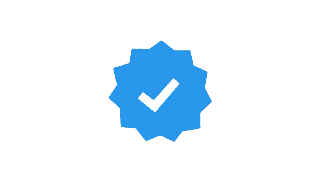An animated profile badge