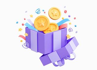 Illustration of a cash prize