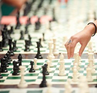Exciting chess tournament promotional image